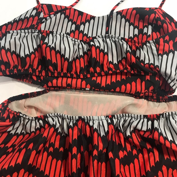 Love Audrey Red Cut out Waist Dress - Picture 7 of 8